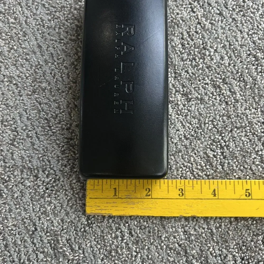 Ralph Lauren Hard Clam Shell Glasses Case Black Sealed Wipe Cloth‎ Velvet Lined